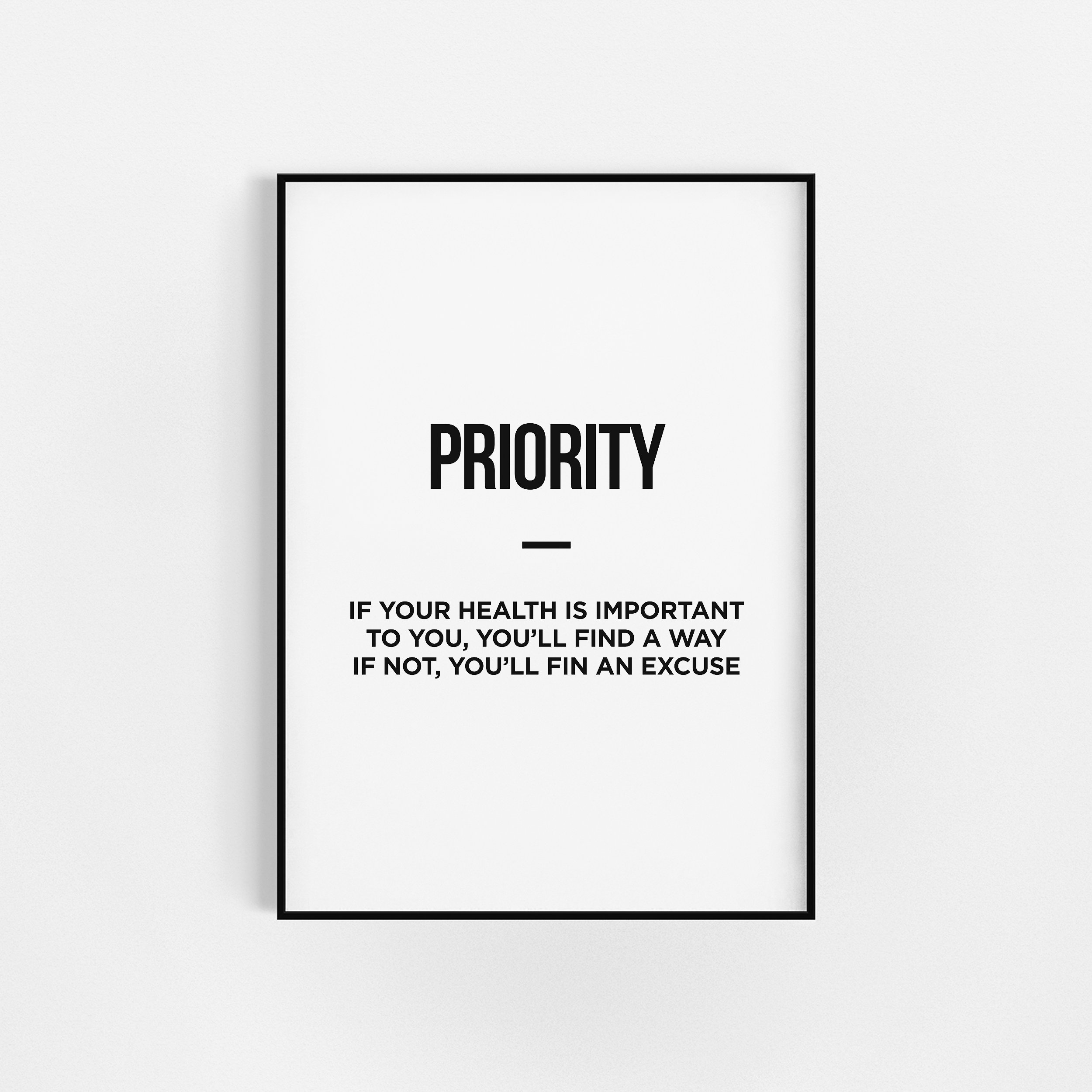 Impressions Prioritaires | Home Gym Décor de Décoration Fitness Motivation Au Gymnase d'impression H