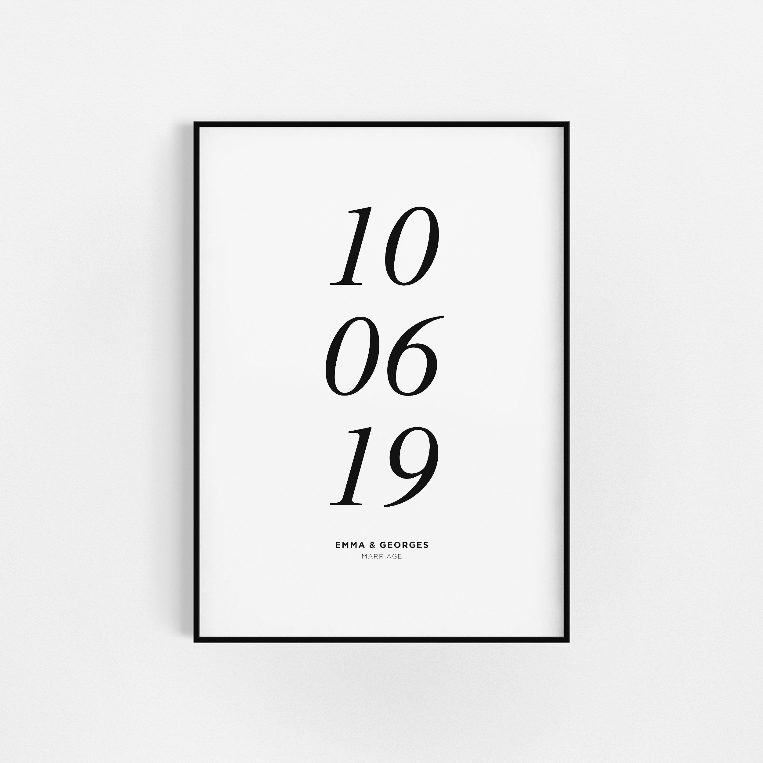 | d'impression de Date Spéciale | Mémoire Mariage Anniversaire Du Cadeau La Saint-Valentin Date Cade