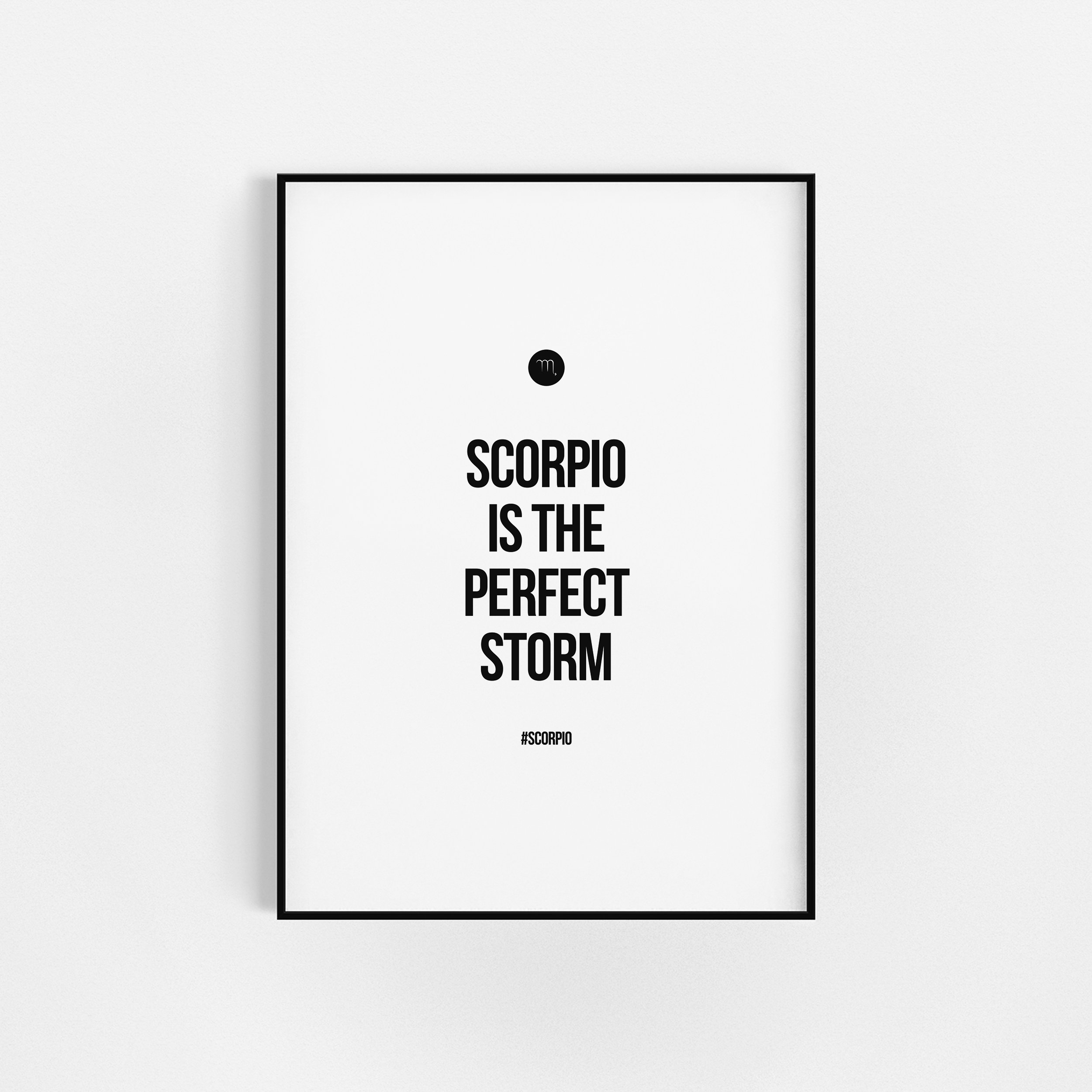| d'impression de Citations en Scorpion | Cadeau d'affiche Zodiac Astrologie Wall Decor Horoscopes P