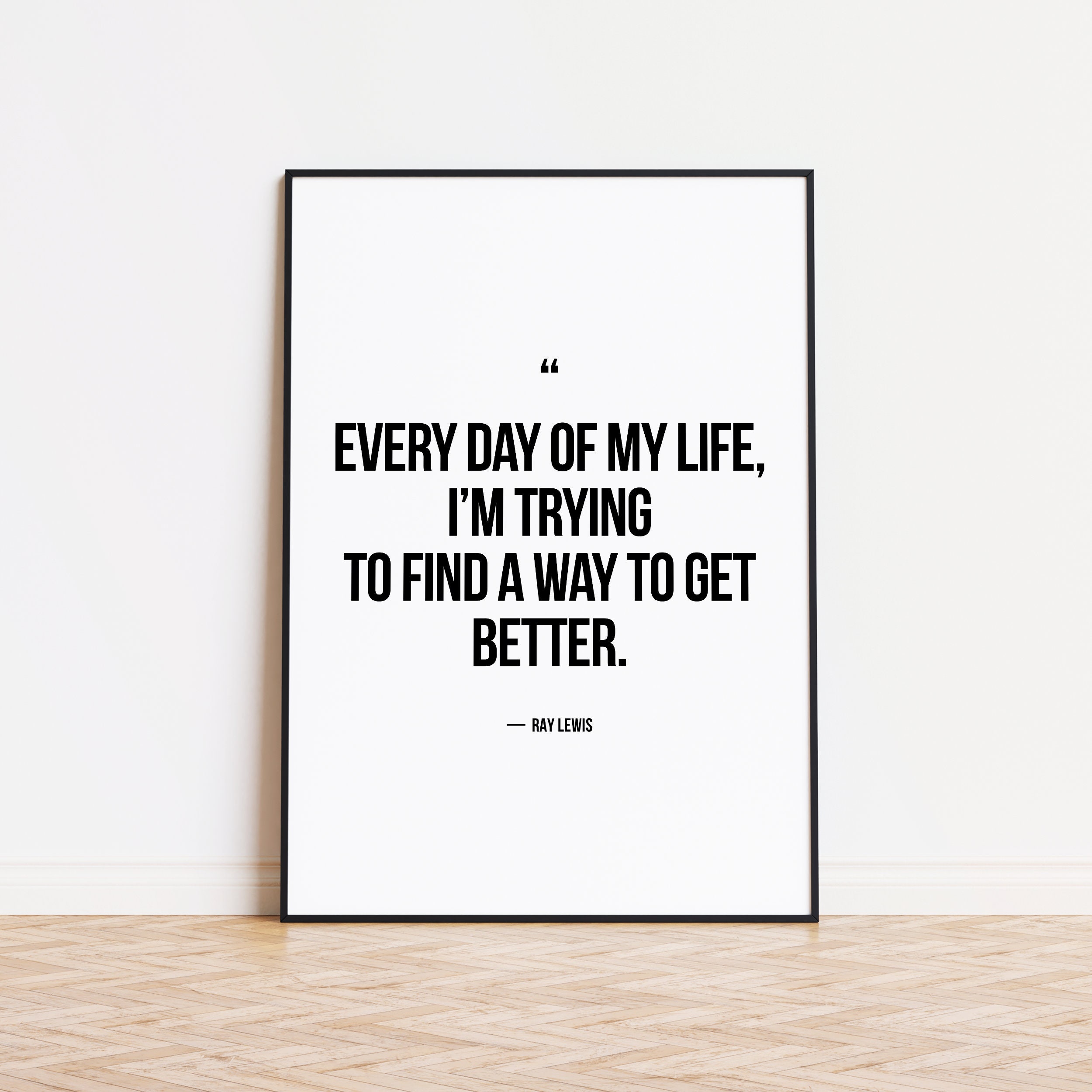 Ray Lewis Quote Home Gym Decor Motivational Quote Print -  Norway