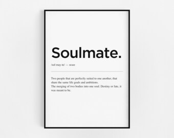 Soulmate Gift Etsy France