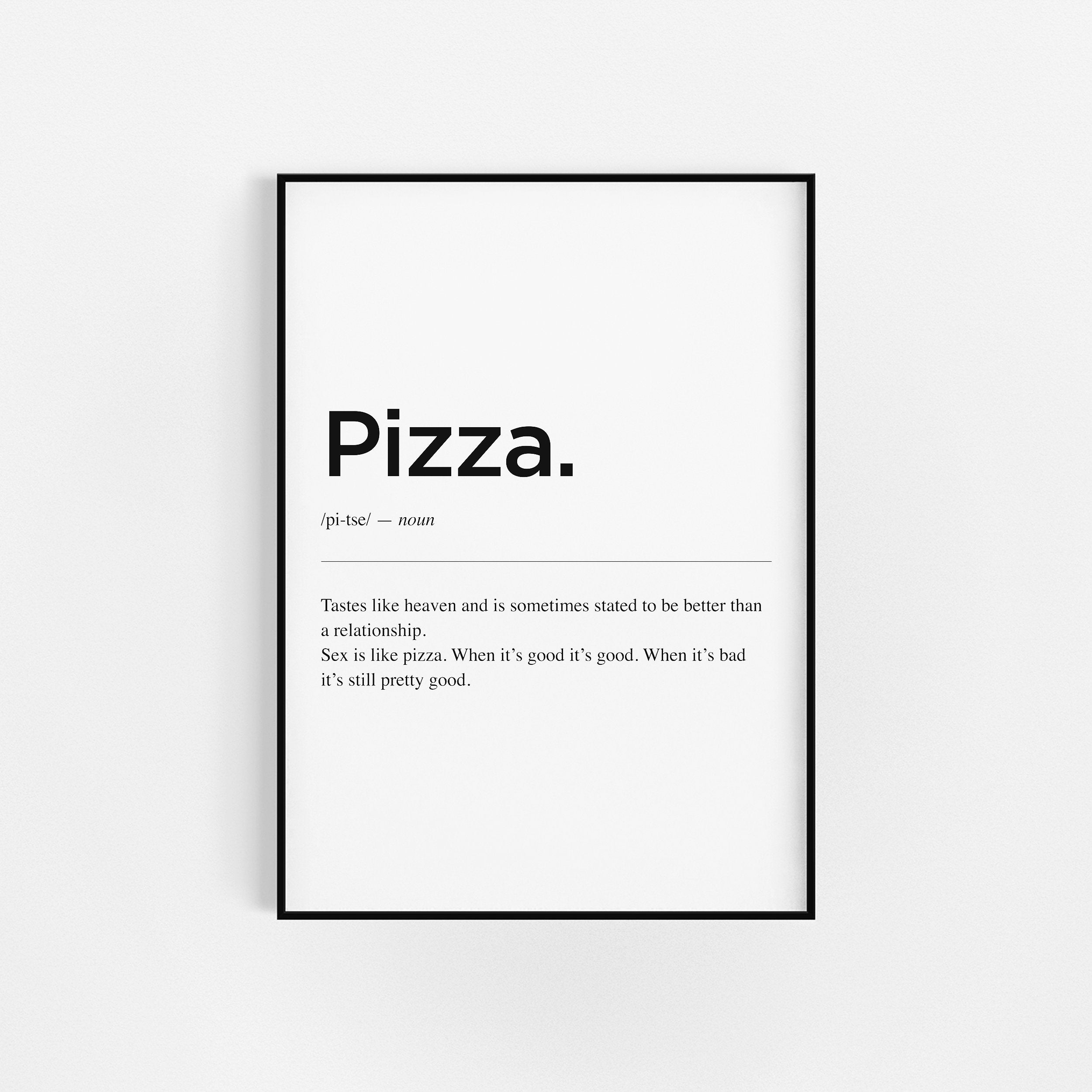 | d'impression de Définition Pizza | Cuisine Décoration d'impressions Devis d'affiches Alimentaires