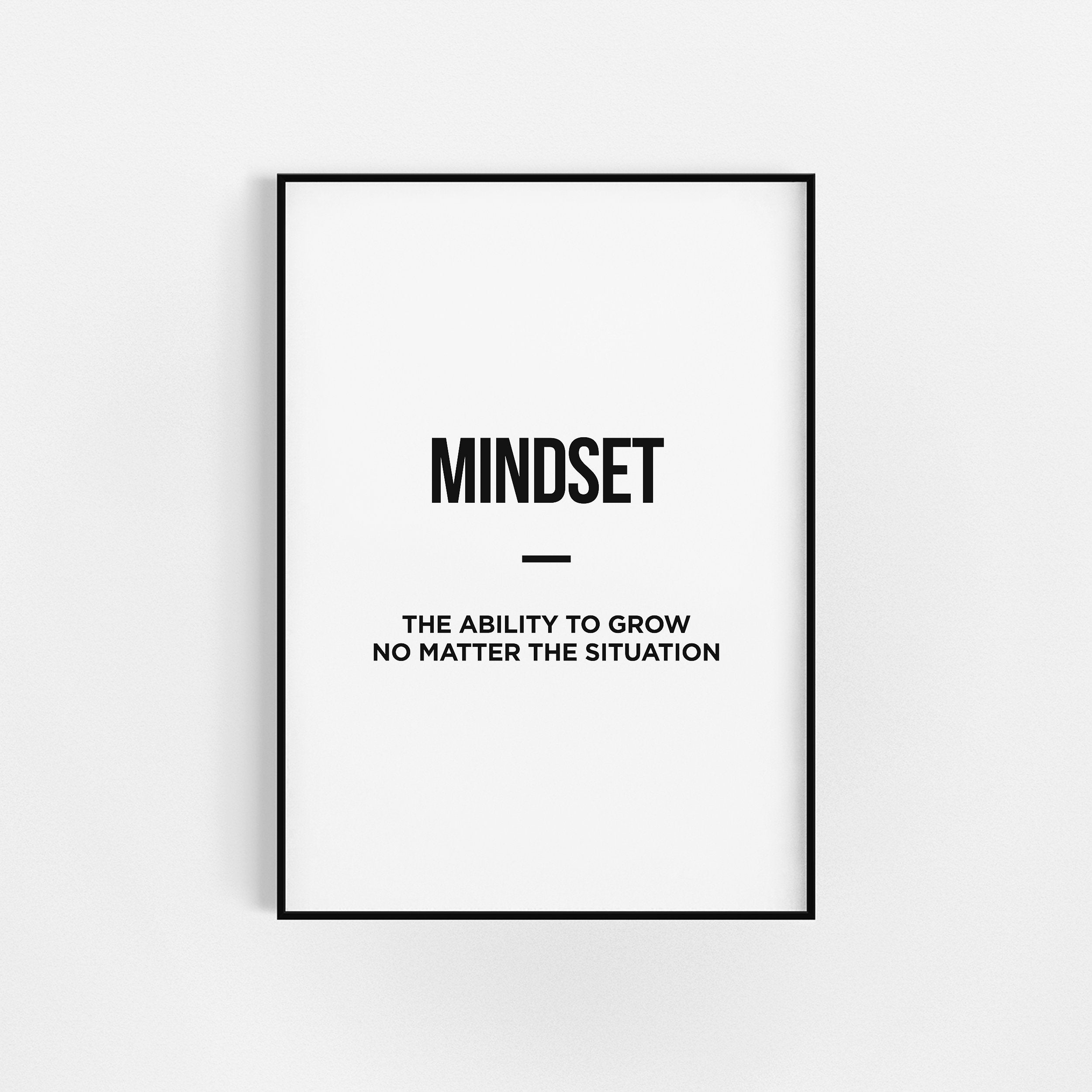 | Mindset Prints Home Gym Décor | de Décoration Fitness Motivation Au Gymnase d'impression Home Offi