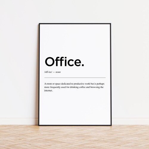 Mindset Definition Office Wall Art Home Office Print Etsy