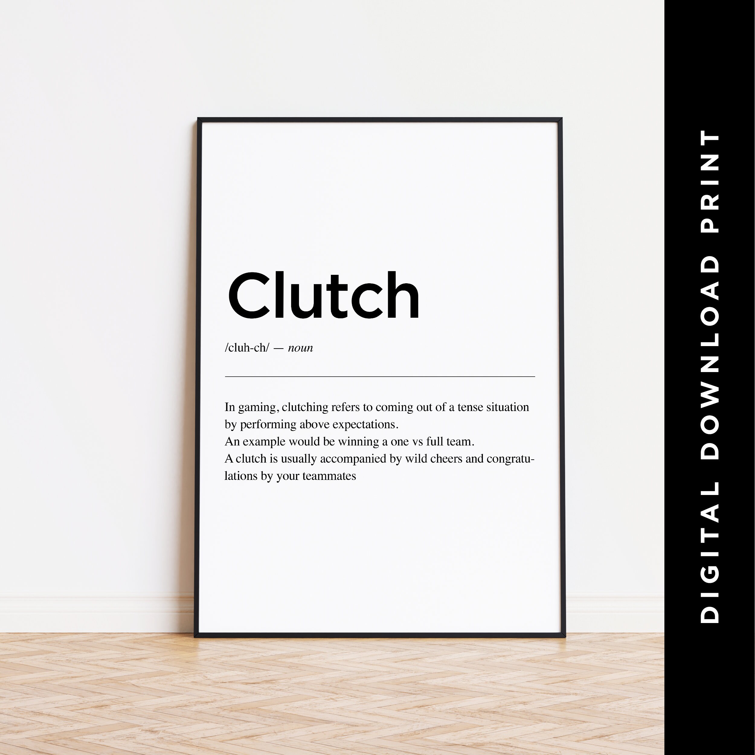 Clutch Definition Print Gaming Prints Gaming Poster -  UK in