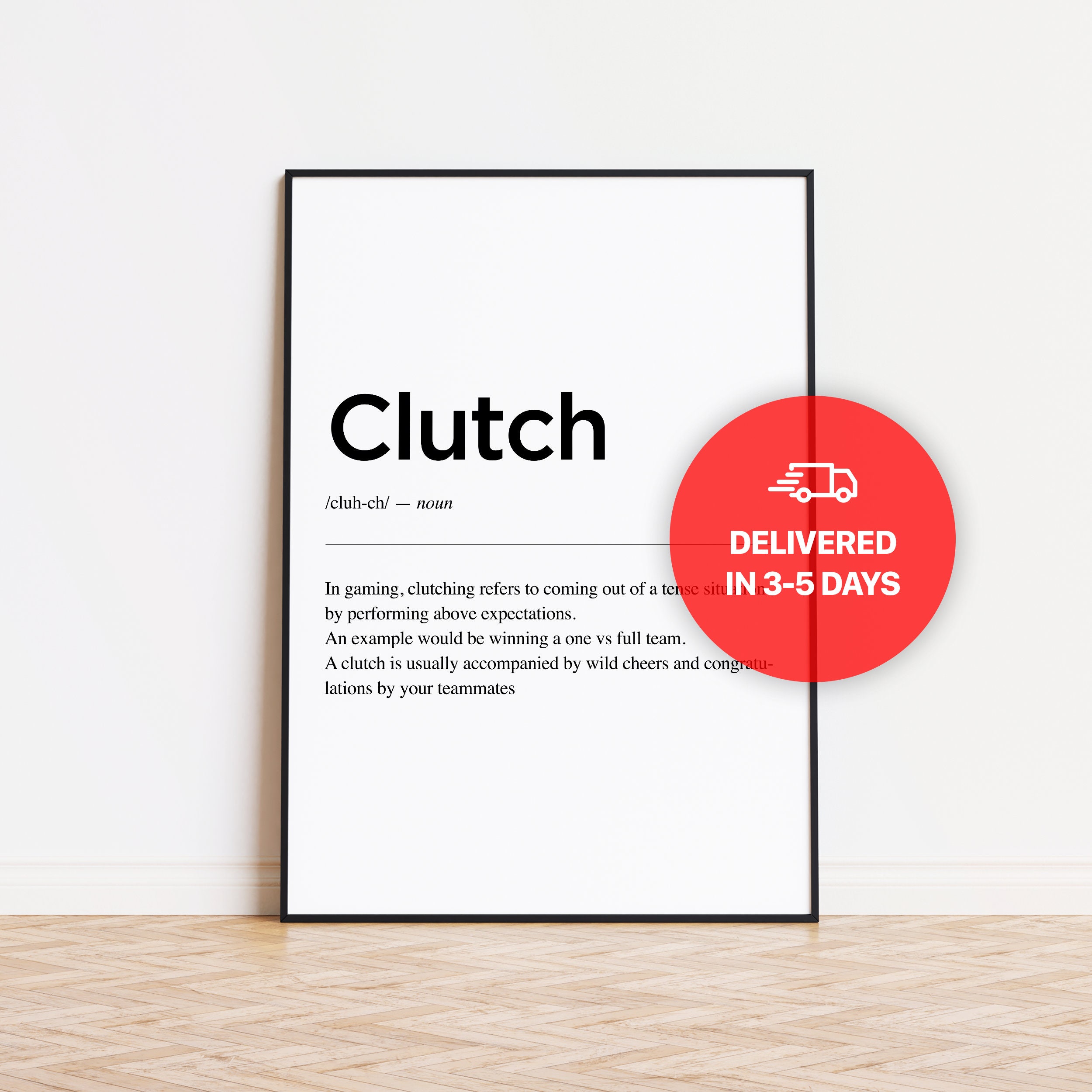 Clutch Definition' Poster, picture, metal print, paint by Tran Duc