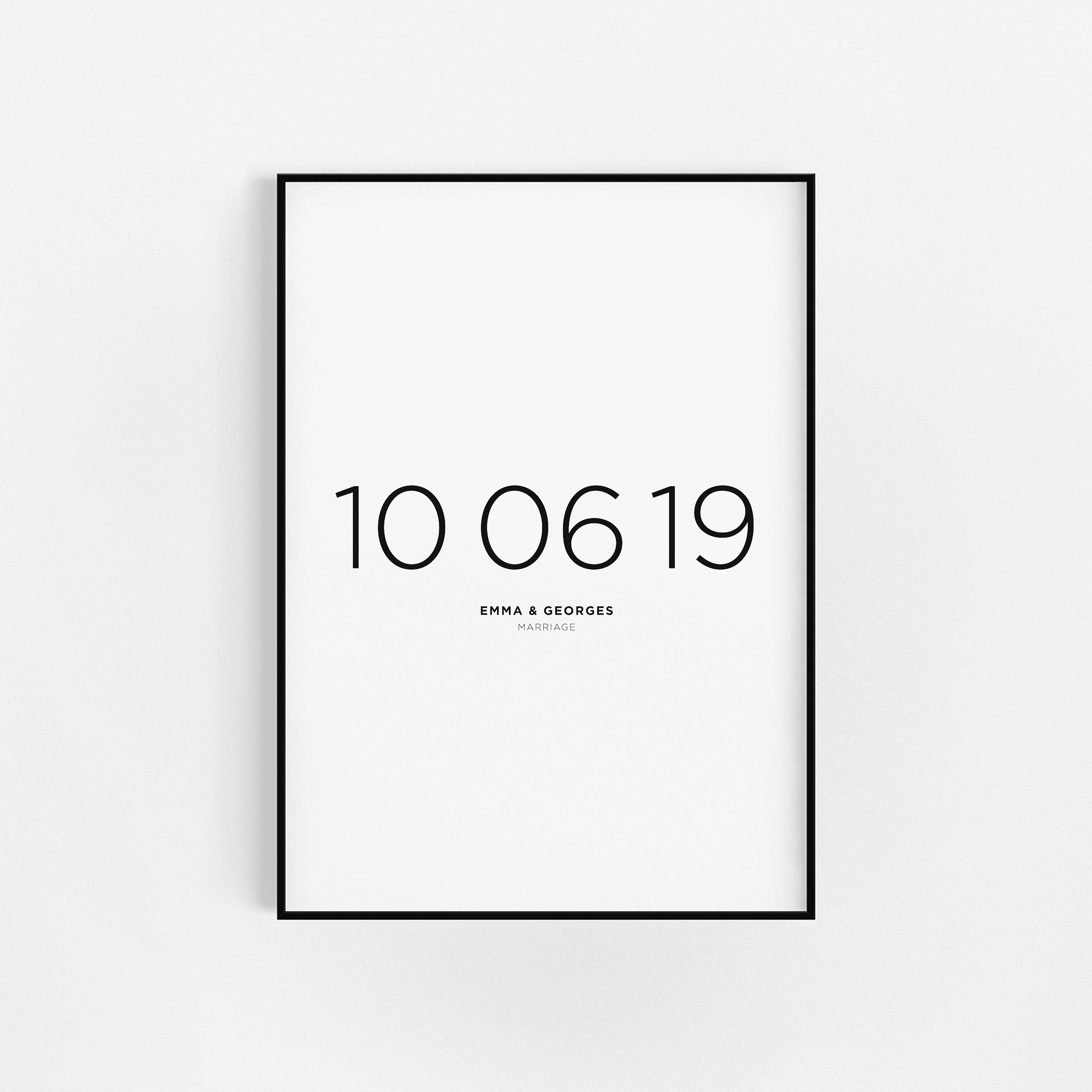 | d'impression de Date Spéciale | Mémoire Mariage Anniversaire Du Cadeau La Saint-Valentin Date Cade