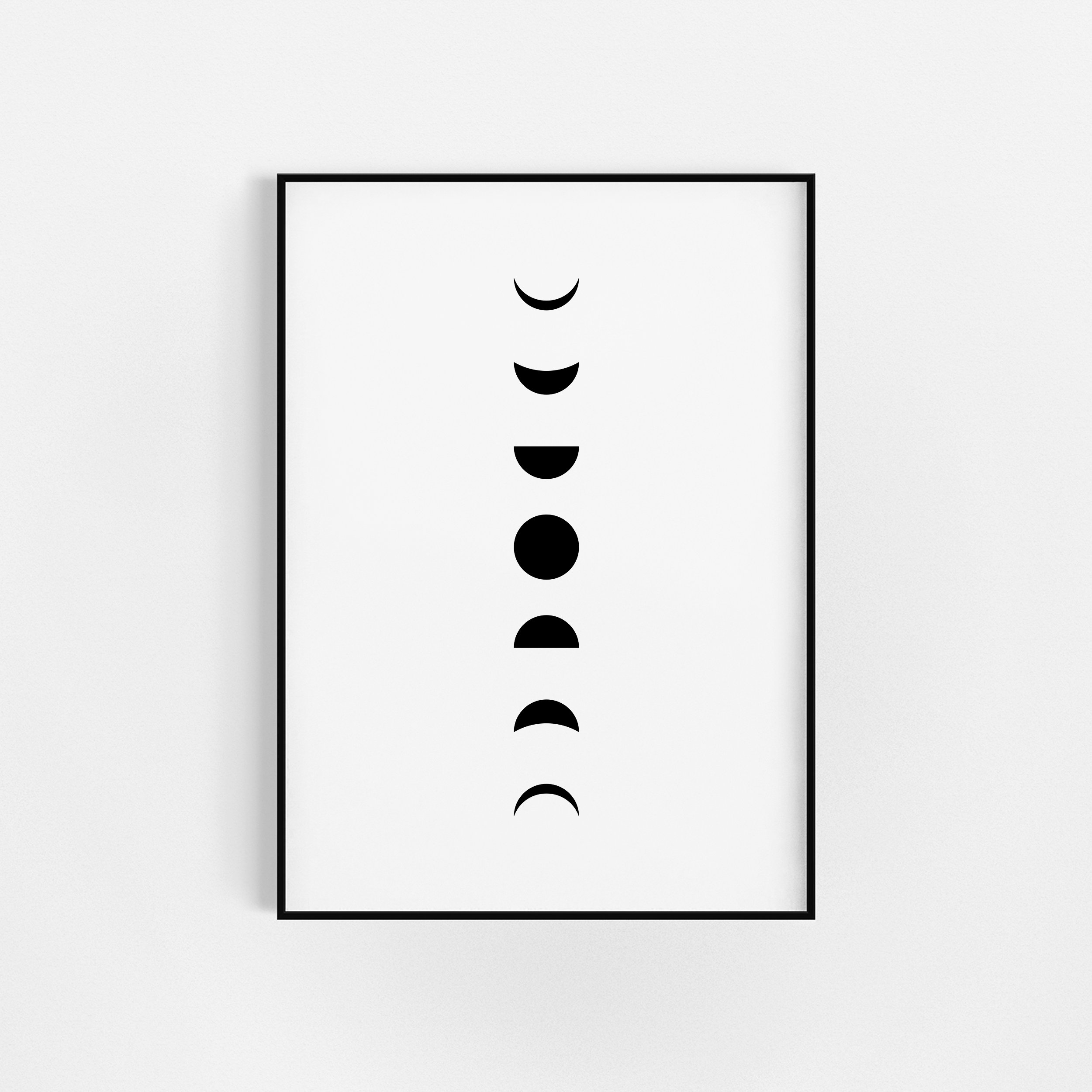 La | Des Phases Lunaires de La Lune Décor Phase Lune d'art Mural Moon Phase Astrologie Wall Decor Ca