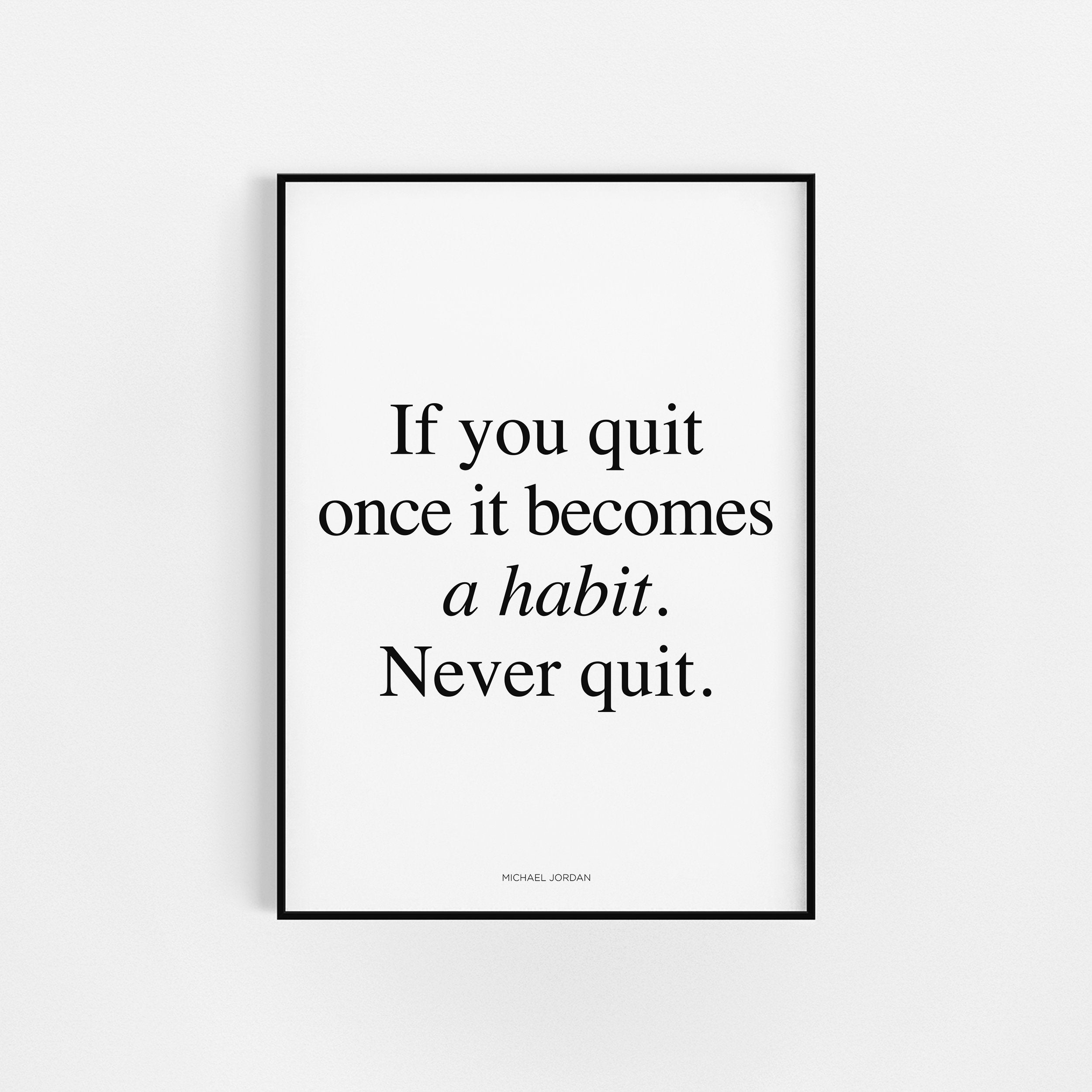 Michael Jordan Citation | Bureau Wall Art Home Office Imprime Citations Motivationnelles Accueil Déc
