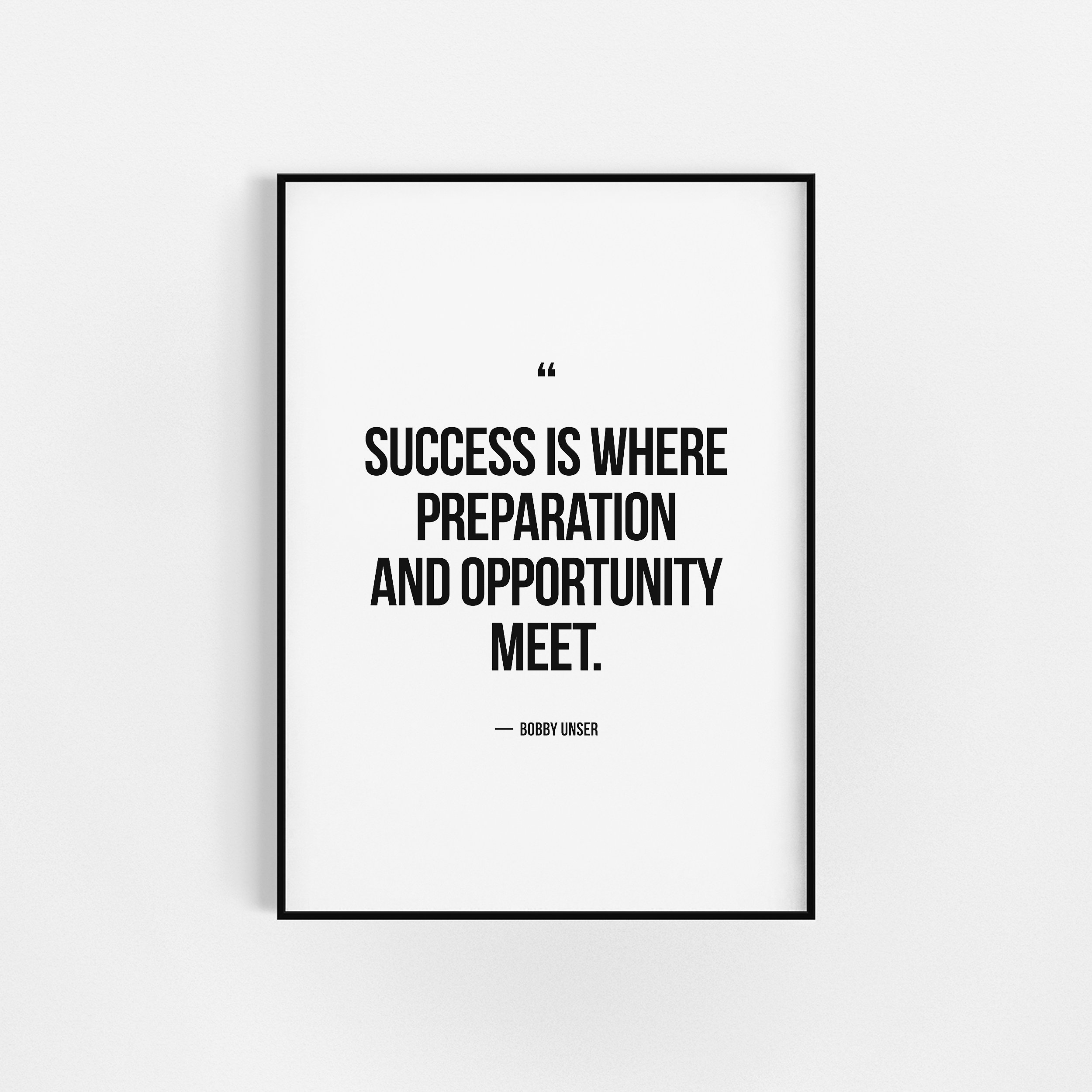 Bobby Unser Affiche | Cadeau de Gym Pour Lui Décoration Fitness Motivation Au Gymnase d'impression H