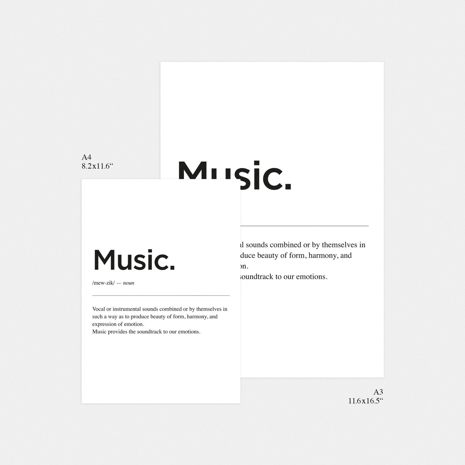 Music Definition Music Wall Art Bedroom Print Man Cave Etsy