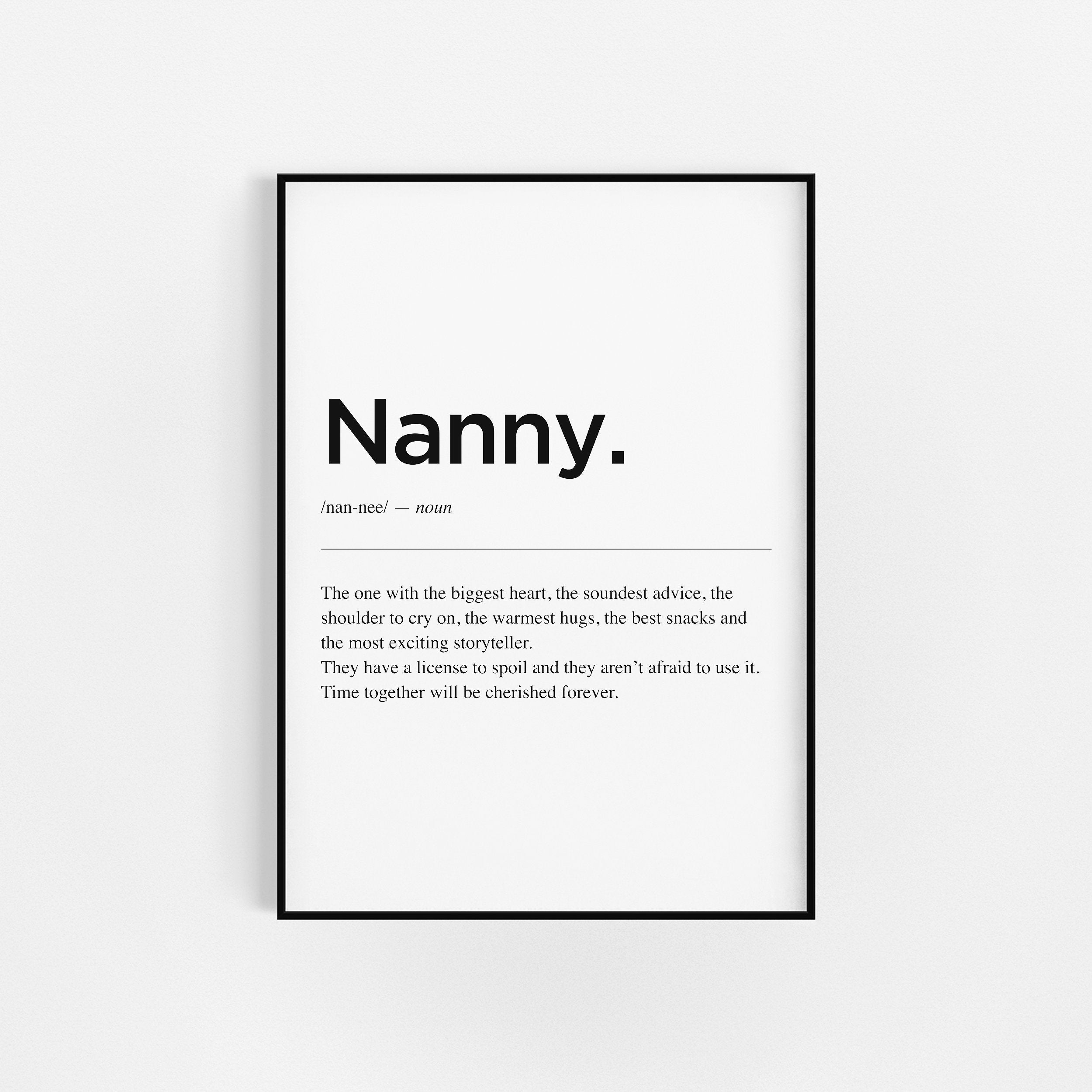 | de Définition Nounou Cadeaux Pour Grand-Mère | Cadeau La Journée Cadeau Grand-Mère d'anniversaire 