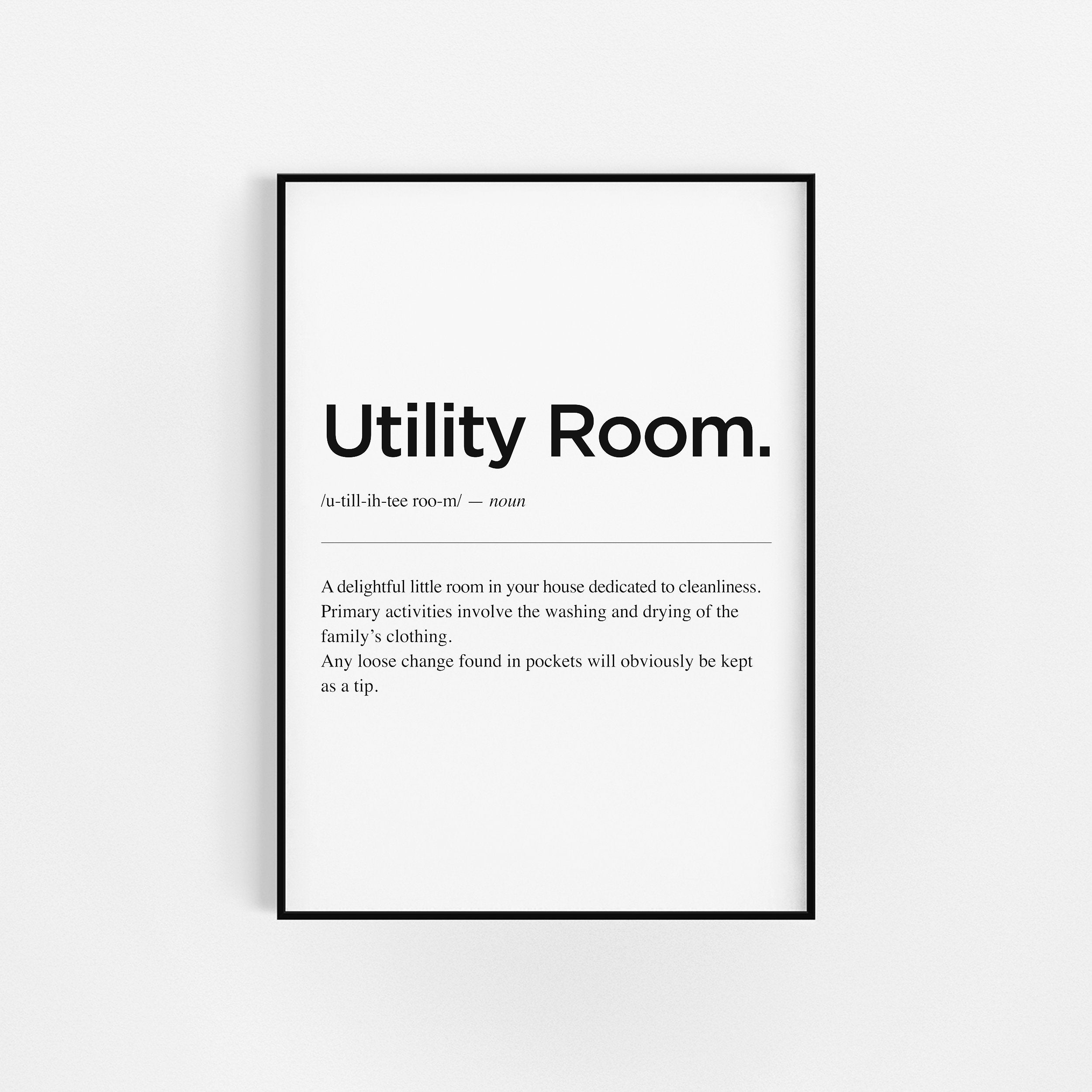 Définition de La Buanderie | d'impression d'impressions Blanchisserie Drôles Drôle d'art Mural Décor