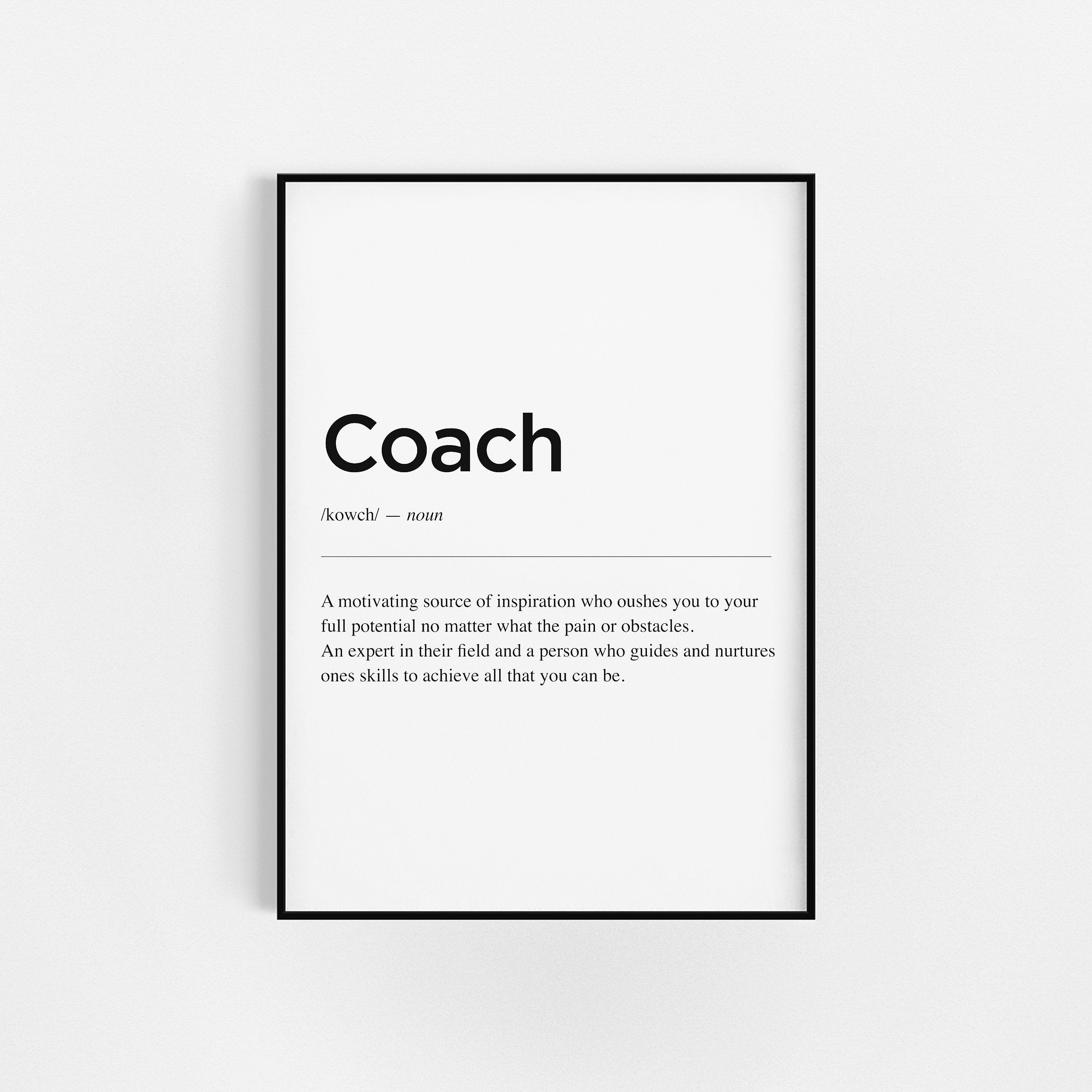 Définition de L'entraîneur | Home Gym Décor Décoration Fitness Motivation Au Gymnase d'impression De