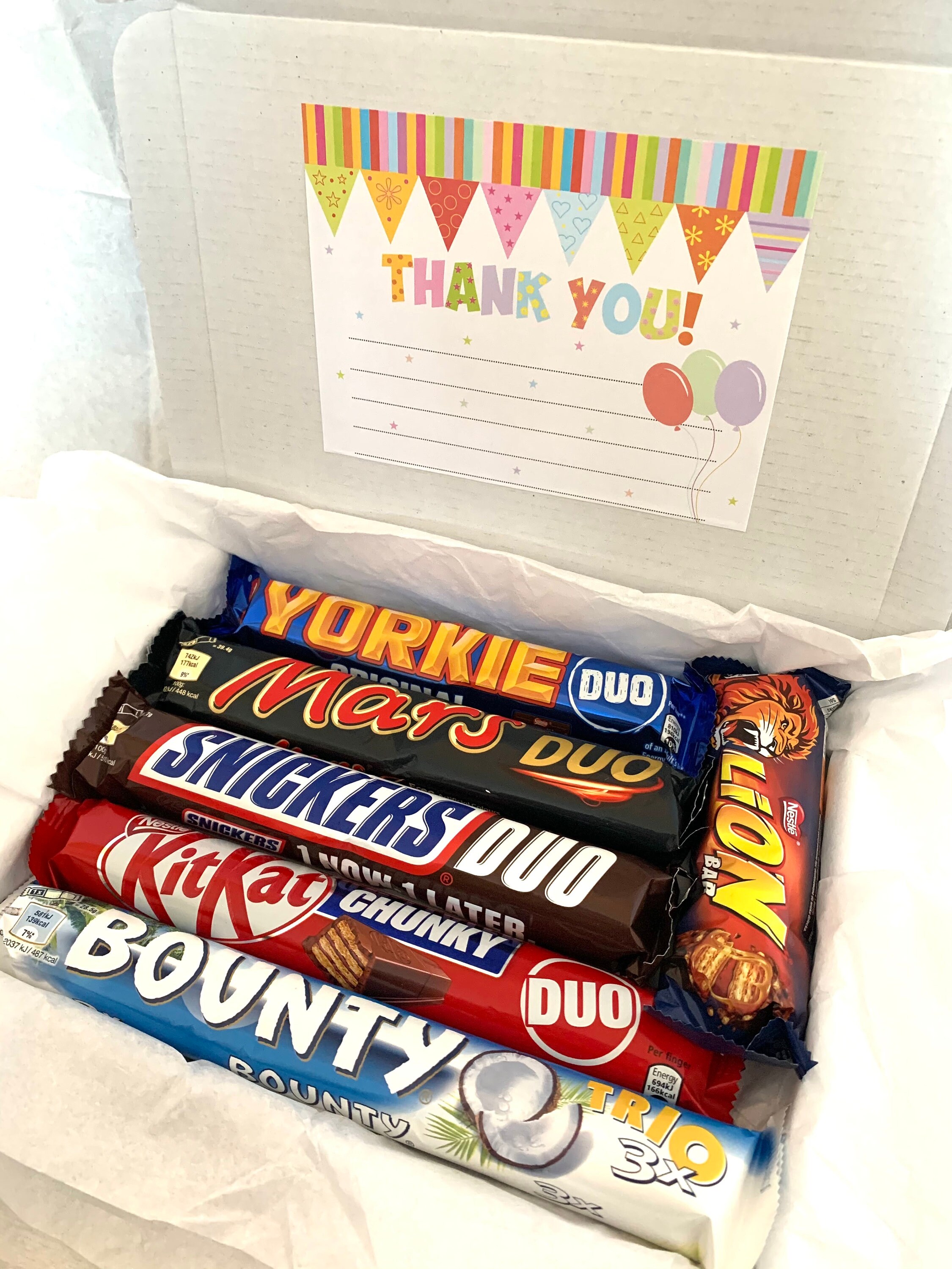 Thank You Chocolate Box Nestle/Milkybar Letterbox Gift Etsy