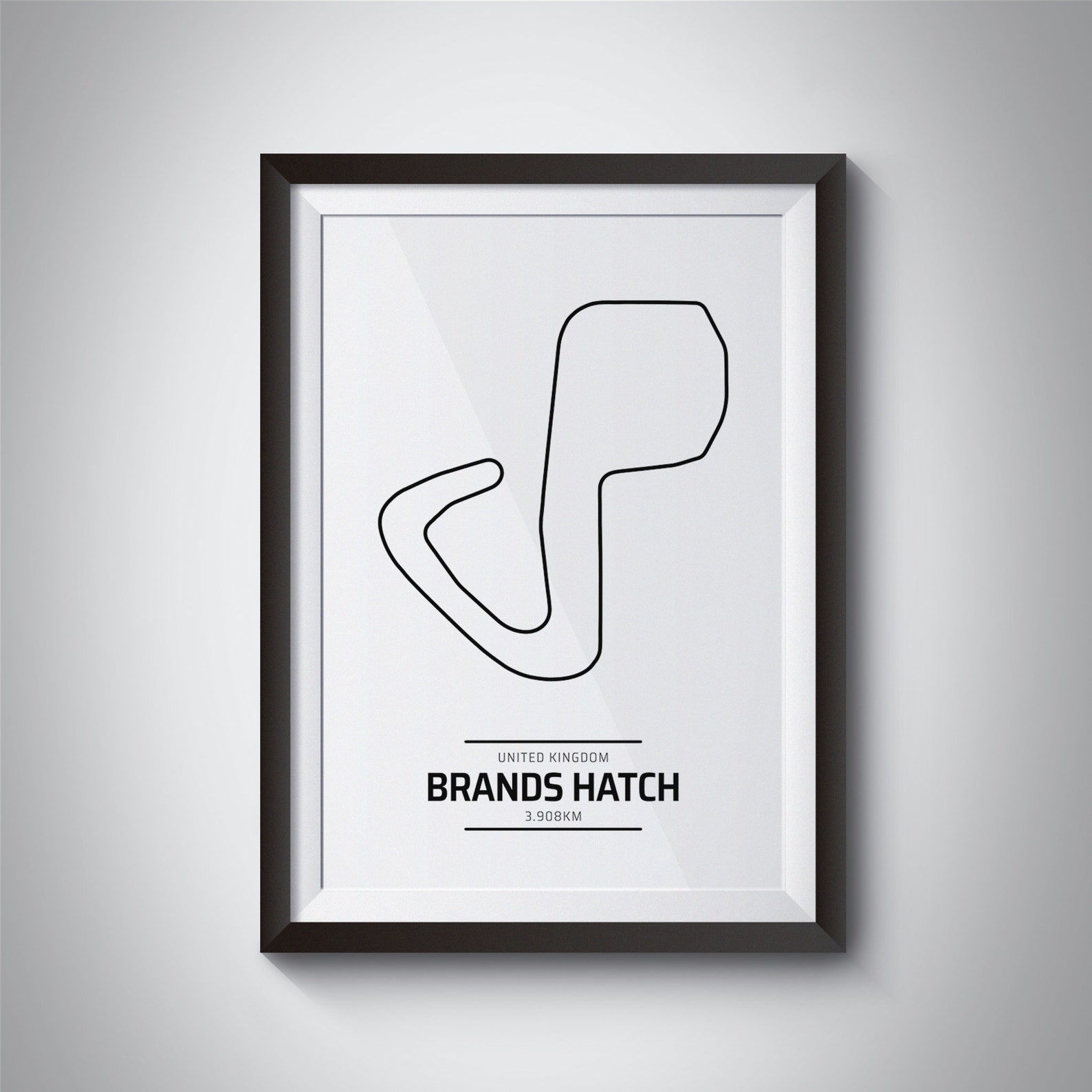 Brands Hatch Circuit Wall Art Etsy UK