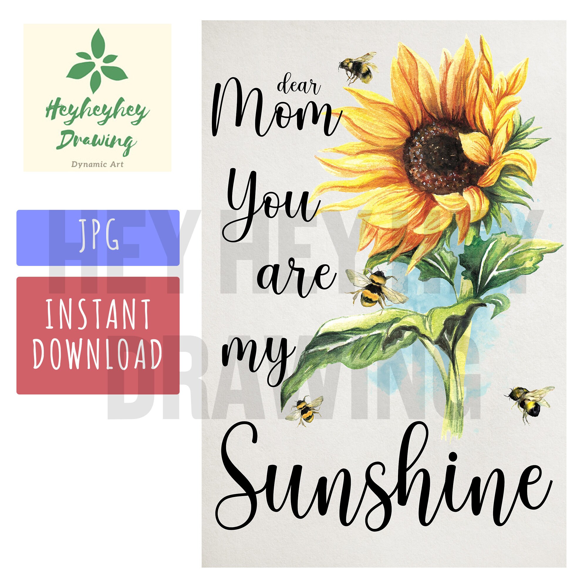 DESCARGA DIGITAL Sunflower Mom You Are My Sunshine Jpg For Etsy