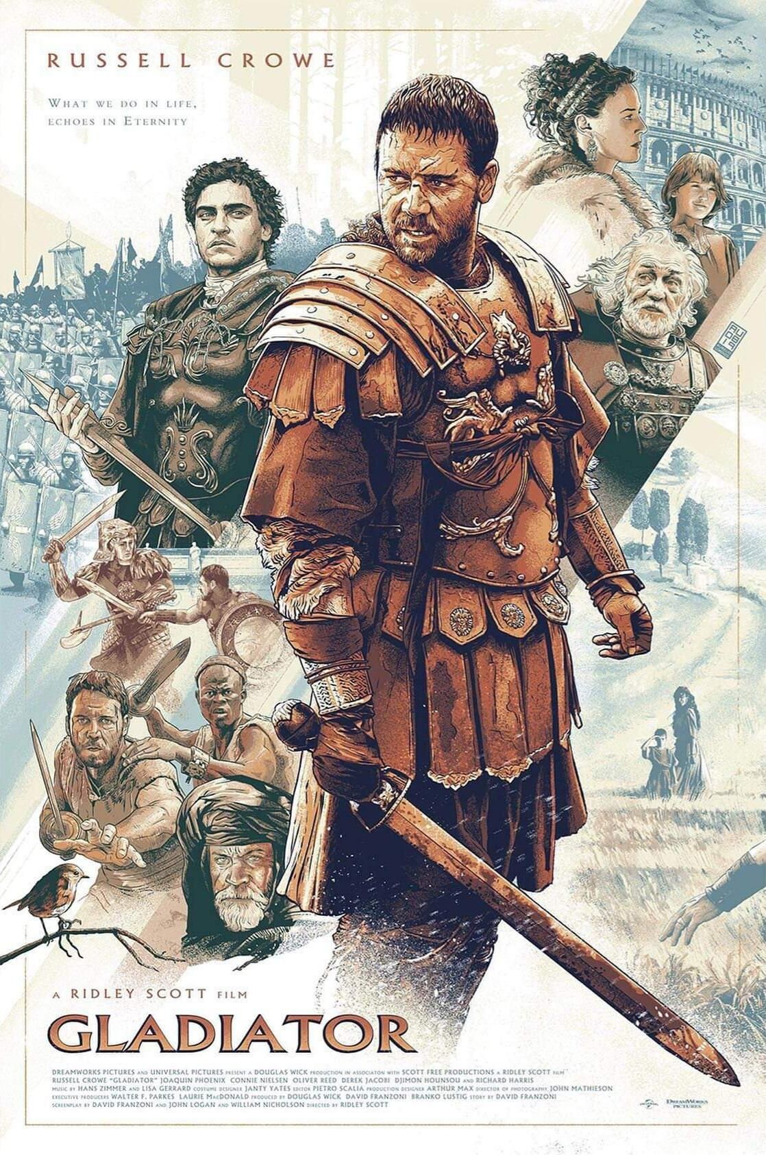 Gladiator/ Poster/ Wall Art /Movie Poster /Original Print Etsy