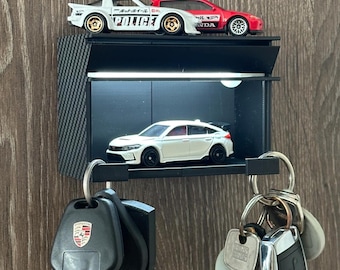 Porte-clés lumineux pour garage - Détecteur de mouvement LED, écran Hot Wheels, imprimé 3D