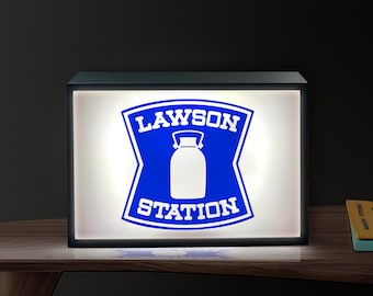 Lawson Station Lightbox: 3D Printed LED Light Up Wall Art Japan decor Wall Art