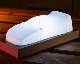 Ferrari F40-bureaulamp | LED-autobureaulamp | Supercar-nachtlampje | Cadeau autoliefhebber | Mangrotdecoratie | 3D-geprinte autolamp | Petrolhead-cadeau