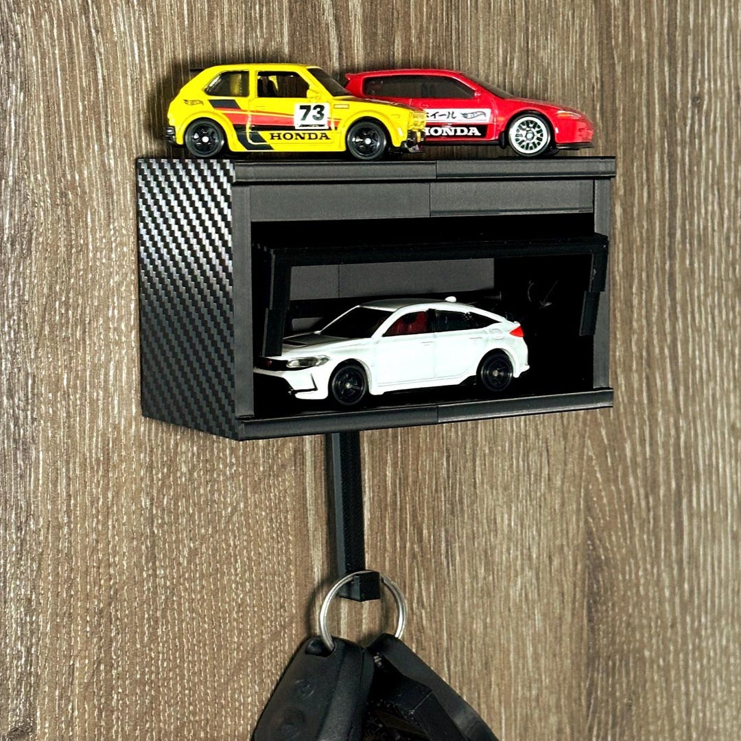 Hot Wheels Garage Key Holder 3d Printed Car Lover Gift Etsy