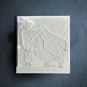 Silverstone Circuit - 3D Track Art | Desk & Wall Art, Racing Fan Gift, Grand Prix Circuit, 3D Printed Art, Man Cave Gifts, Formula 1 gifts