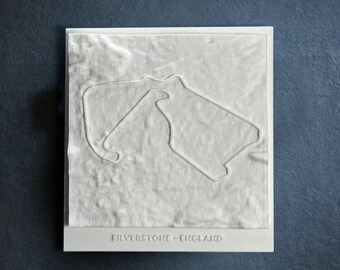 Silverstone Circuit 3D Track Art: Formula 1 Racing Gift