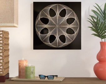 Mindful String Art Mandala DIY Kit: Eclectic Wall Decor, Mindful Craft