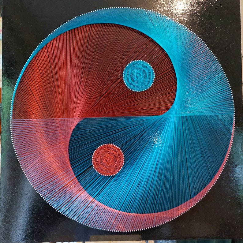 Yin Yang Wall Decor 3D String Art Sacred Geometry Wall Art Etsy UK