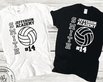 Custom Volleyball Team Shirt: Name, Number & Mascot