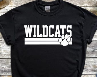 Wildcats Spirit Tee: Preshrunk Cotton Team Shirt