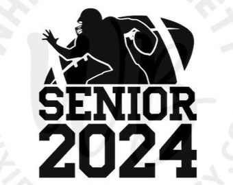 Football 2024 PNG Design - Football Senior 2024 SVG Design - Football Shirt Class of 2024 Senior Night File - Football Senior PNG