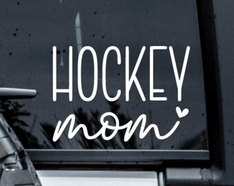 Hockey Mom Decal: Car, Truck, & Window Sticker