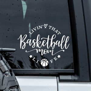 Basketball Mom Decal, Basketball Decals, Mom Decals, Basketball Stickers, Car Window Sticker, Truck Decal, Truck Sticker