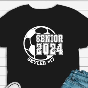 Soccer Senior Night T-Shirt, Soccer T-Shirts, Soccer Support T-Shirts, Senior Night T-Shirts, Soccer Gifts