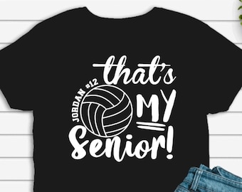 Volleyball Senior Mom/Dad Shirt: Heavy Cotton Tee