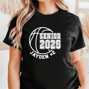 Basketball Senior Shirt, Basketball Class of 2025 Shirt, Basketball Senior Night Shirt, Custom Senior Night Shirt, Custom Senior Gift
