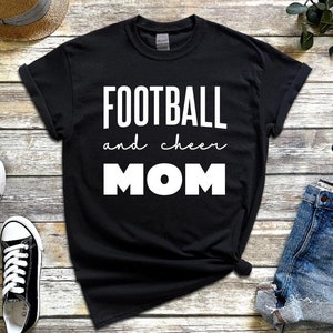 Football and Cheer Mom Tee - Football and Cheer Mom Shirt - Football Mom Shirt - Cheer Mom Shirt