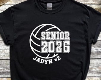 Volleyball Senior 2026 T-Shirt: Class of '26, Senior Night Gift