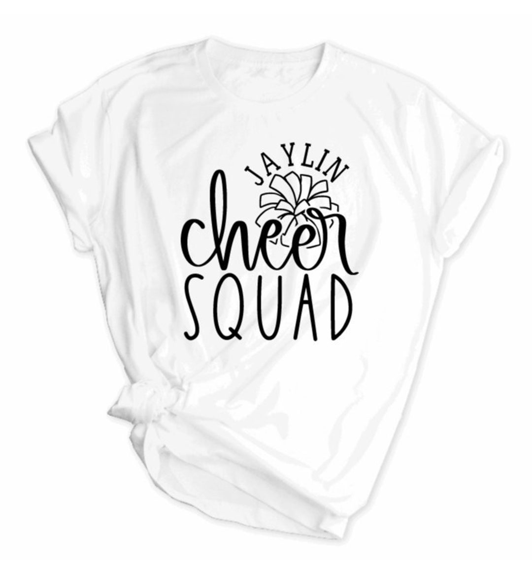 Cheer Shirt With Custom Name, Custom Cheerleading T-shirts ...