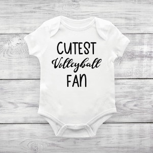 Cutest Volleyball Fan Baby Body Suit, Volleyball Baby Outfit, Cute Volleyball One Piece, Volleyball Baby Shirt, Baby Gift
