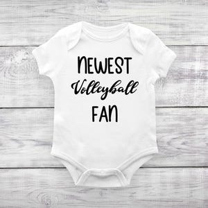 Newest Volleyball Fan Baby Bodysuit, Newest Volleyball Fan Baby Outfit, Volleyball Baby Bodysuit, Volleyball Baby Gift