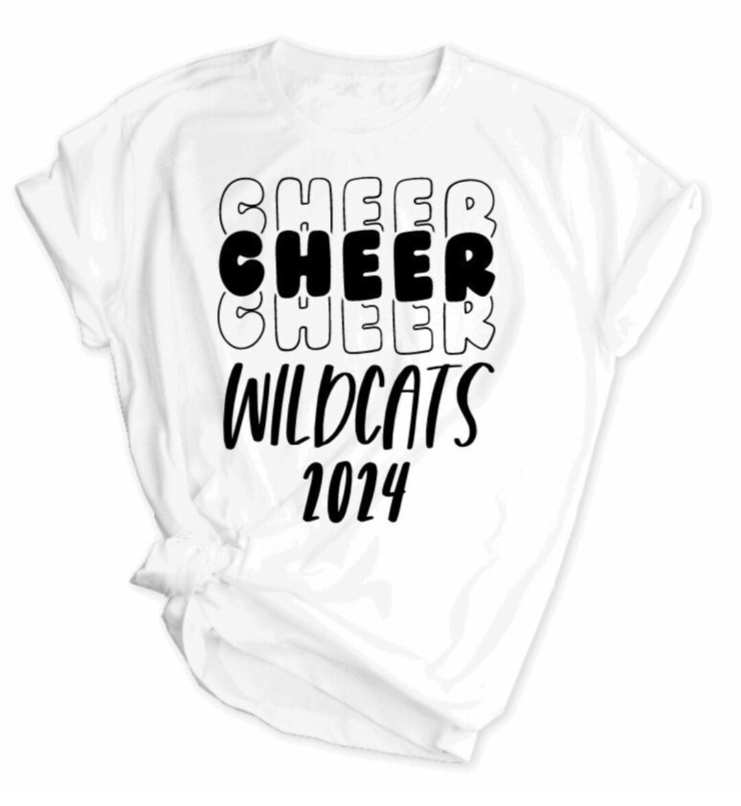 Cheer Shirt With Custom School or Team Name Custom Etsy