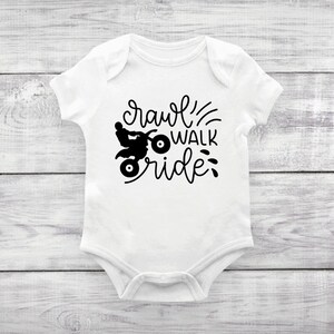 Motocross Baby Bodysuits, Unique Designs