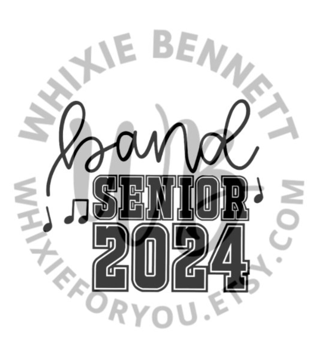 Band 2024 PNG Design Band Senior 2024 SVG Design Band Shirt Class of
