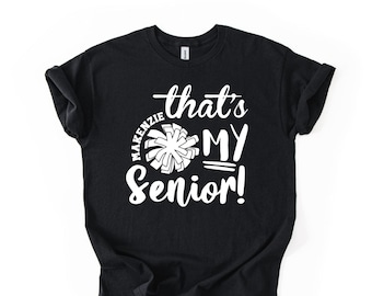 Cheer Mom Class of 2027 Senior T-Shirt: Personalized Cheerleading Gift