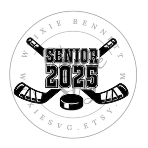 Hockey Senior 2025 PNG Design - Hockey Senior 2025 SVG Design - Hockey Senior Night Design Svg - Hockey Senior Class of 2025 PNG