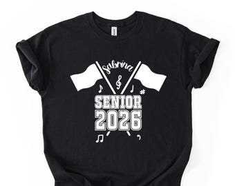 Color Guard Senior T-Shirt, Personalized Senior Night Gift