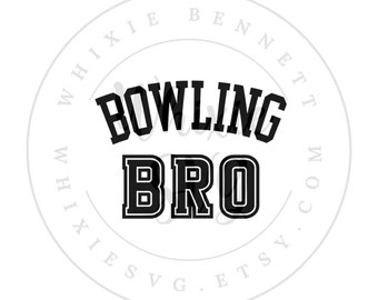 Bowling Bro SVG: Matching Family Design (PNG, SVG)